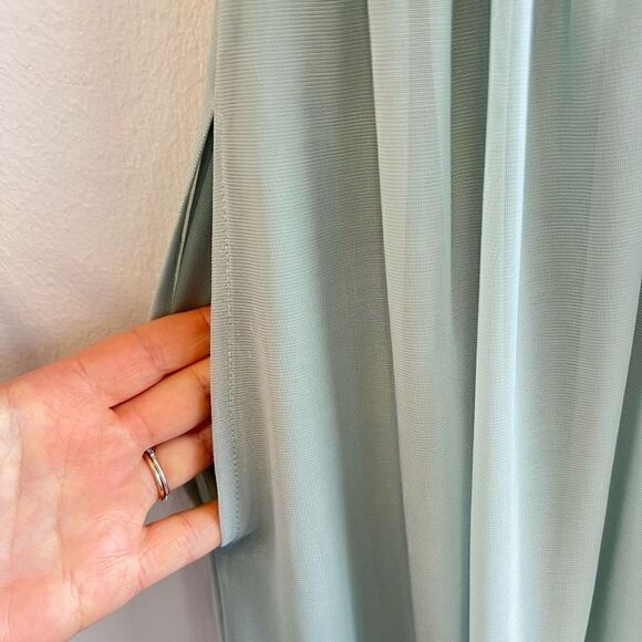 NWT BIRDY GREY ELSYE Maxi Dress In Mesh Sage Size S Mesh Cutouts Boho Chic - Picture 6 of 13